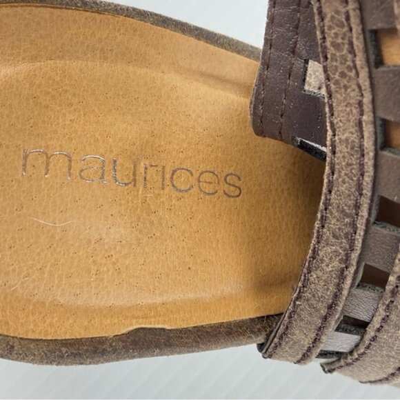 Maurices Block Heeled Shoes Glenda Sz 8.5M Zipper Side - Picture 11 of 12